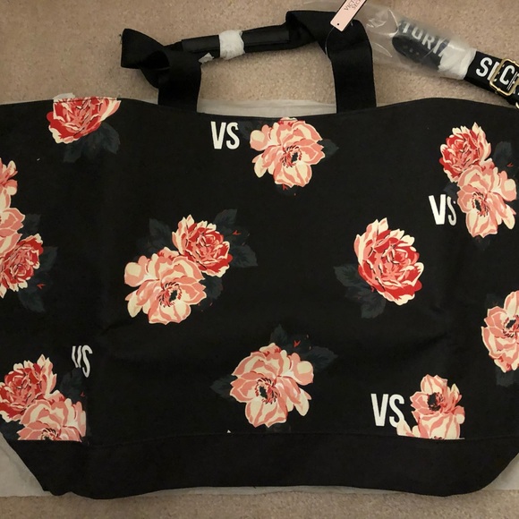 Victoria's Secret Handbags - Victoria Secret Floral Tote/Duffel Brand New